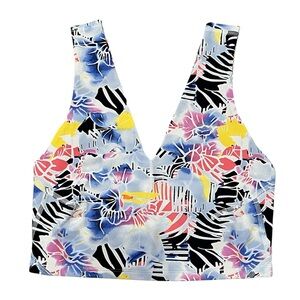 FREE PEOPLE MOVEMENT Never Better Printed Crop stretchy sports bra size XS NWT